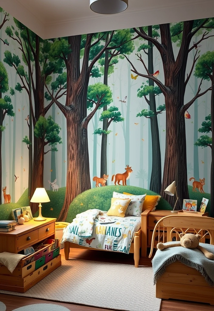 21 Cottagecore Room Wallpaper Ideas That'll Transform Your Space into a Fairytale! - 5. Enchanted Forest