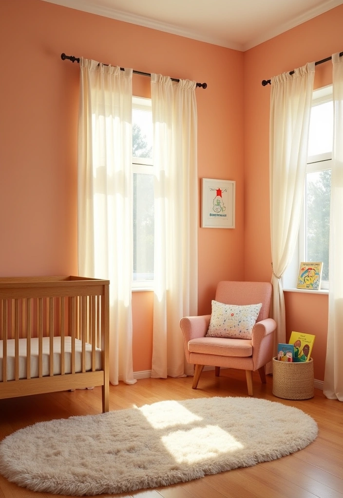 25 Best Paint Colors for Nursery Room That'll Make Your Baby's Space Shine! - 2. Warm Peach