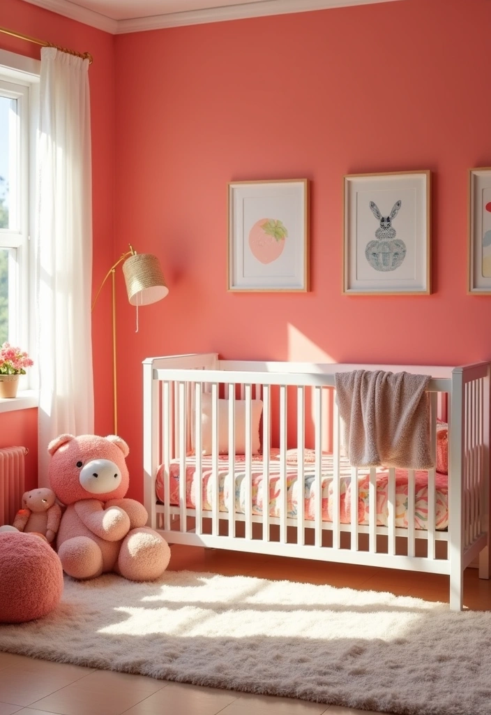 25 Best Paint Colors for Nursery Room That'll Make Your Baby's Space Shine! - 5. Soft Coral