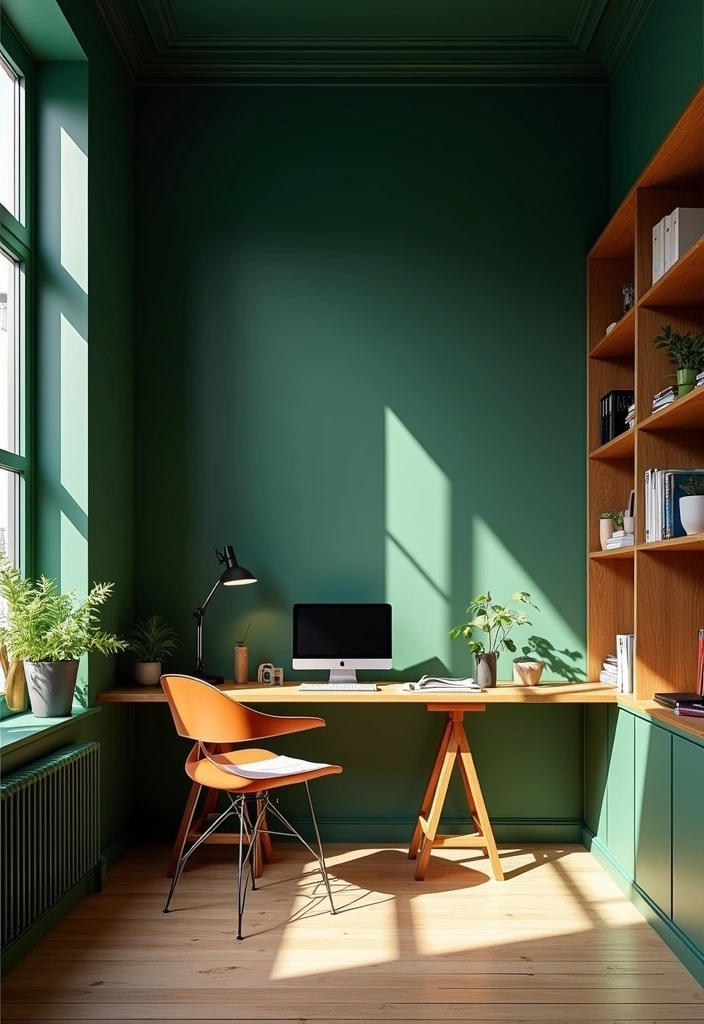 25 Best Paint Colors for West Facing Rooms That Will Transform Your Space! - 21. Deep Forest Green