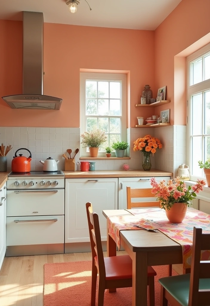 25 Best Paint Colors for a Kitchen (Transform Your Space Instantly!) - 7. Soft Peach