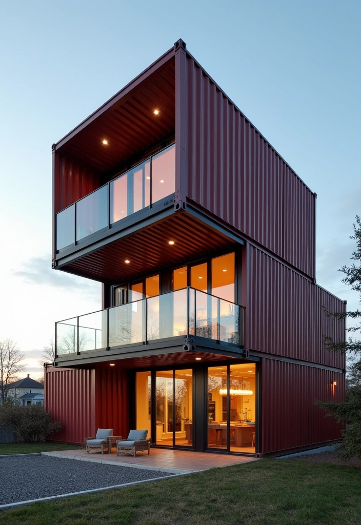 25 Creative Shipping Container Home Design Ideas That Will Leave You Inspired! - 8. Container Home with a Twist