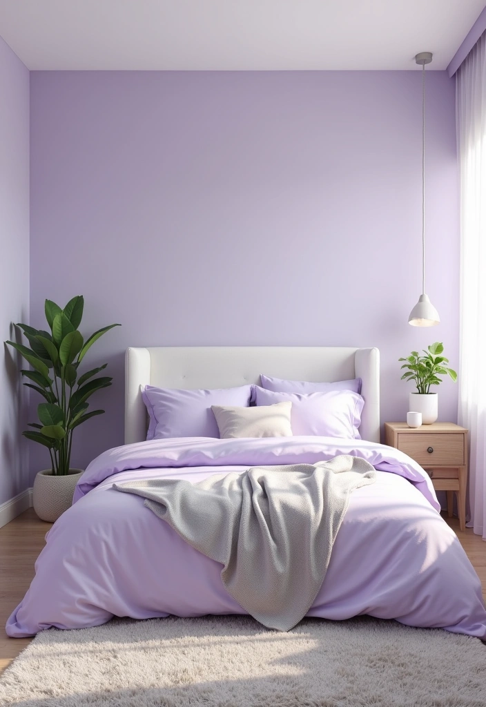 25 Dreamy Shades of Lavender for Bedrooms That Will Transform Your Space! - 1. Soft Lavender Pastel