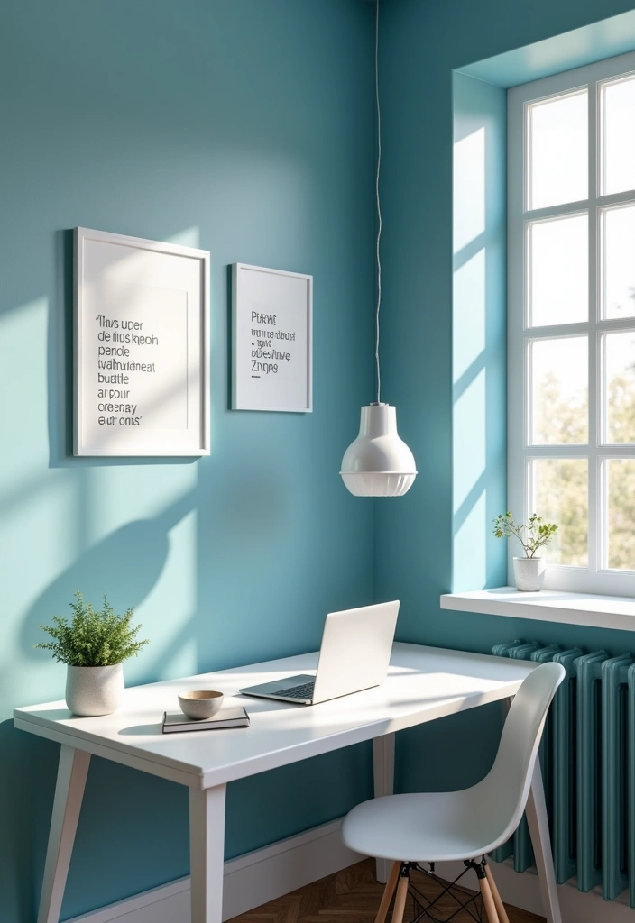 26 Best Benjamin Moore Paint Colors for Your Home Office That'll Boost Your Creativity! - 1. Tranquil Blue