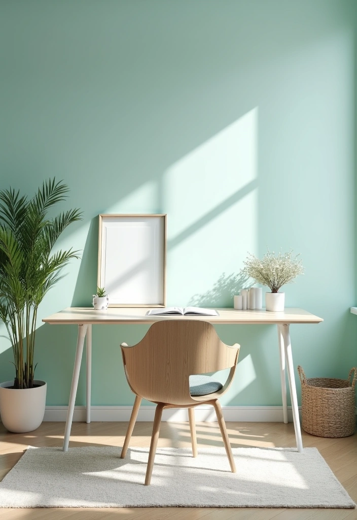 26 Best Benjamin Moore Paint Colors for Your Home Office That'll Boost Your Creativity! - 12. Light Aqua