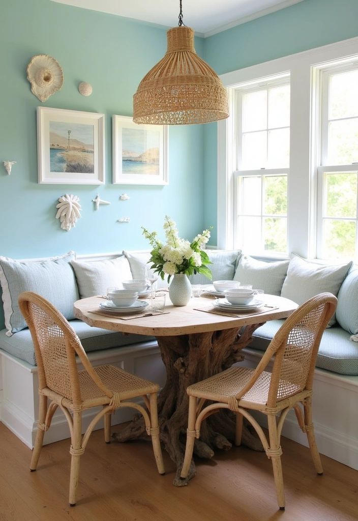 26 Breakfast Nook Ideas That'll Make You Want to Sip Coffee Forever! - 9. Coastal Retreat