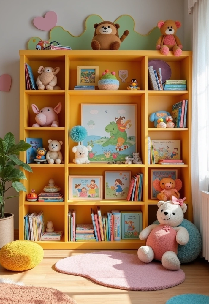 26 Corner Bookshelf Ideas That Will Transform Your Space! - 12. Kids' Corner Bookshelf