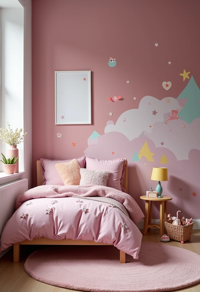 26 Mauve Bedroom Ideas That'll Transform Your Space into a Dreamy Retreat! - 15. Playful Mauve Kids Room