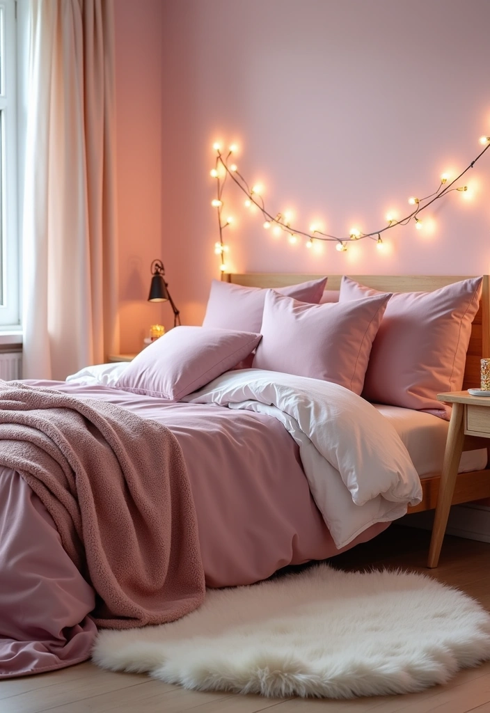 26 Mauve Bedroom Ideas That'll Transform Your Space into a Dreamy Retreat! - 3. Romantic Mauve and Blush Tones