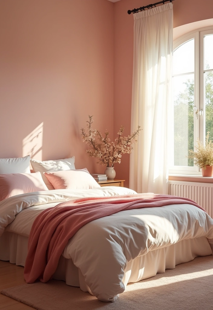 27 Best Paint Colors for East Facing Rooms That Will Brighten Your Mornings! - 19. Soft Blush