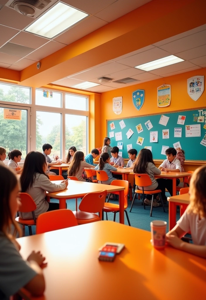 27 Best Paint Colors for a Classroom That Will Inspire Learning! - 12. Bright Orange: Fun and Energetic