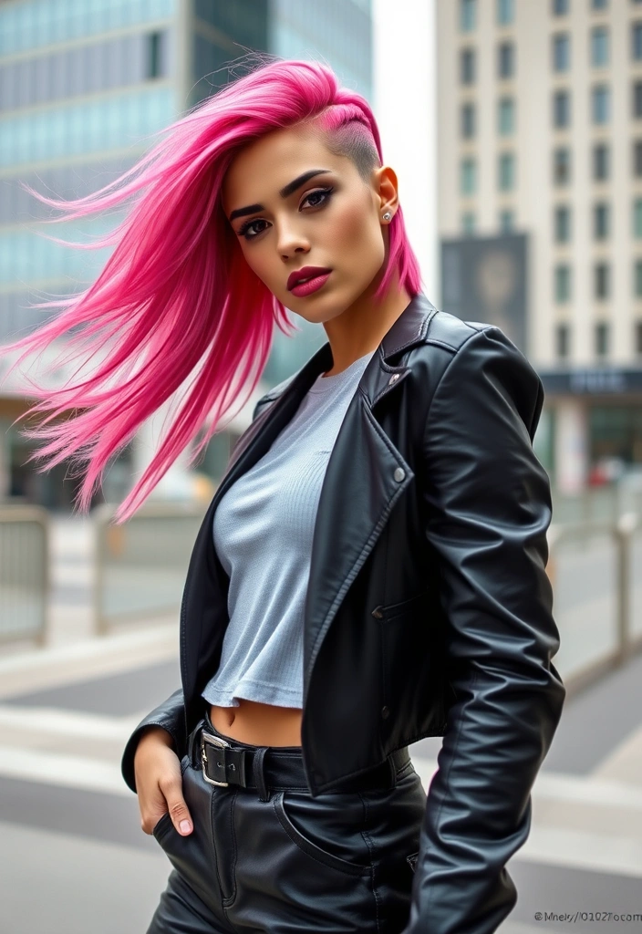 22 Sexy Hairstyles for Pink Hair That'll Turn Heads Everywhere You Go! - 18. Asymmetrical Cut