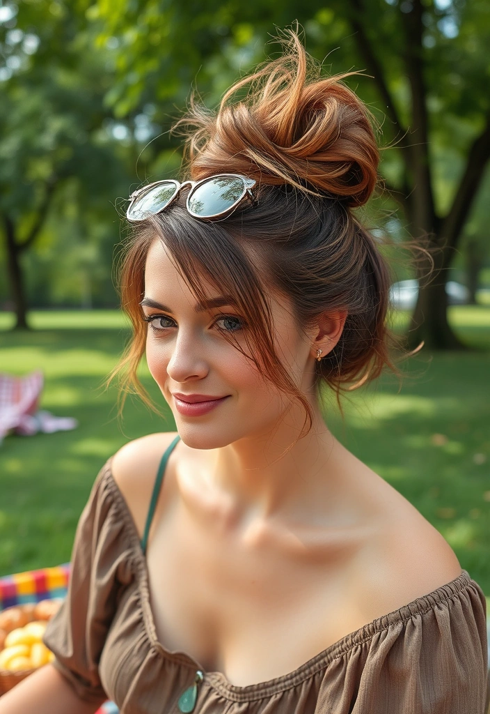 20 Fashion-Forward Haircuts for Thin Hair That Will Transform Your Look! - 15. Messy Bun