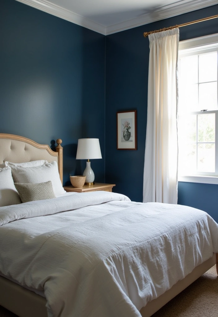 28 Best Paint Colors for a Dark Room That'll Transform Your Space! - 1. Midnight Blue: A Serene Oasis