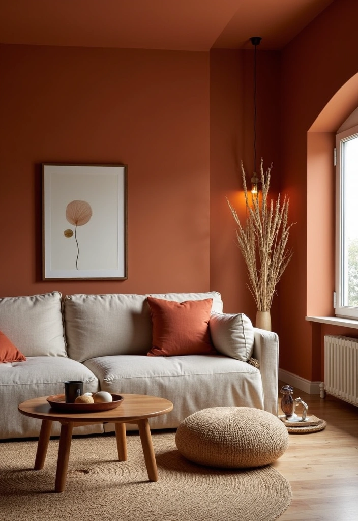 28 Best Paint Colors for a Dark Room That'll Transform Your Space! - 18. Earthy Terracotta: Warm and Inviting