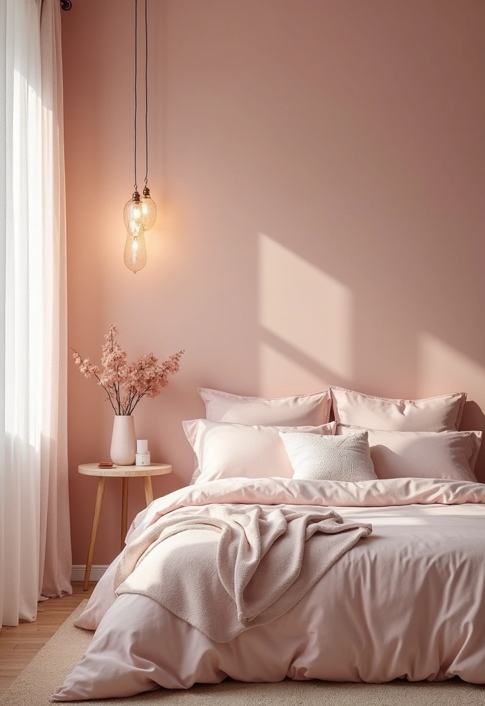 28 Best Paint Colors for a Dark Room That'll Transform Your Space! - 4. Soft Blush: A Touch of Romance