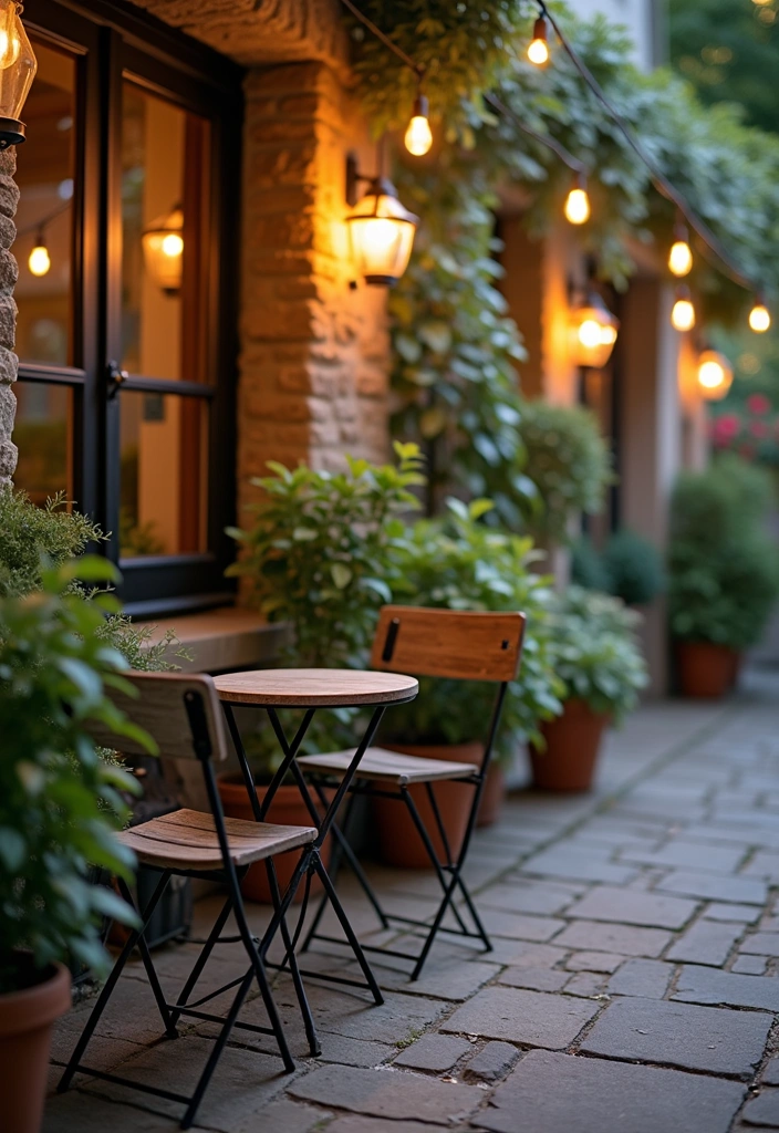 28 Outdoor Patio Ideas That'll Make You Want to Host Every Weekend! - 14. Charming Bistro Setup