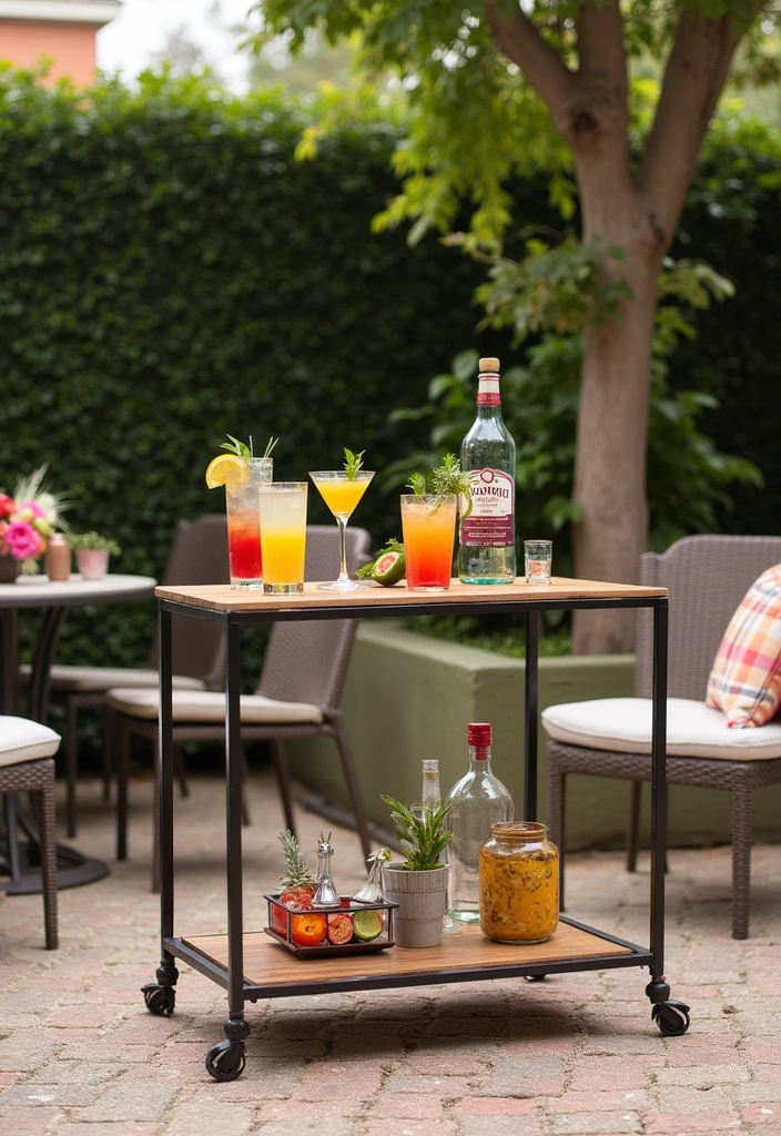 28 Outdoor Patio Ideas That'll Make You Want to Host Every Weekend! - 15. Chic Outdoor Bar