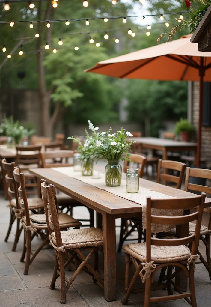 28 Outdoor Patio Ideas That'll Make You Want to Host Every Weekend! - 8. Rustic Farmhouse Vibes