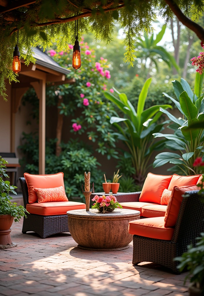 28 Outdoor Patio Ideas That'll Make You Want to Host Every Weekend! - 9. Tropical Paradise Retreat