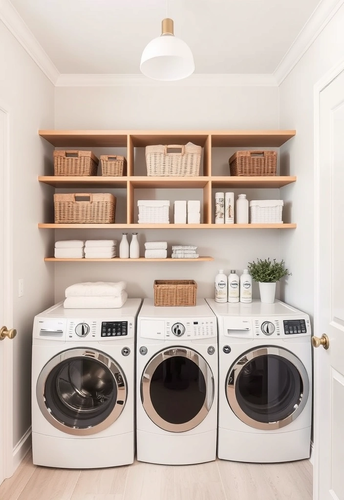 20 Genius Storage Solutions That Will Change Your Life (You Won't Believe #14!) - 19. Stylish Laundry Room Storage