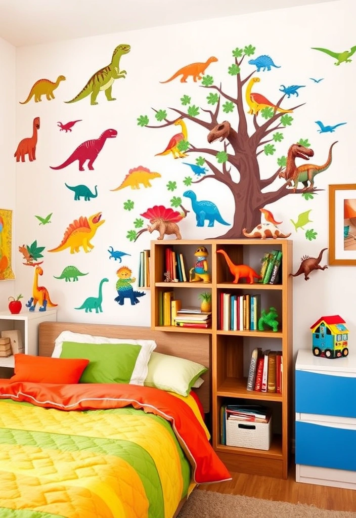 24 Young Boys Bedroom Ideas That Will Make You Say 'WOW!' - 11. Dinosaur Discovery