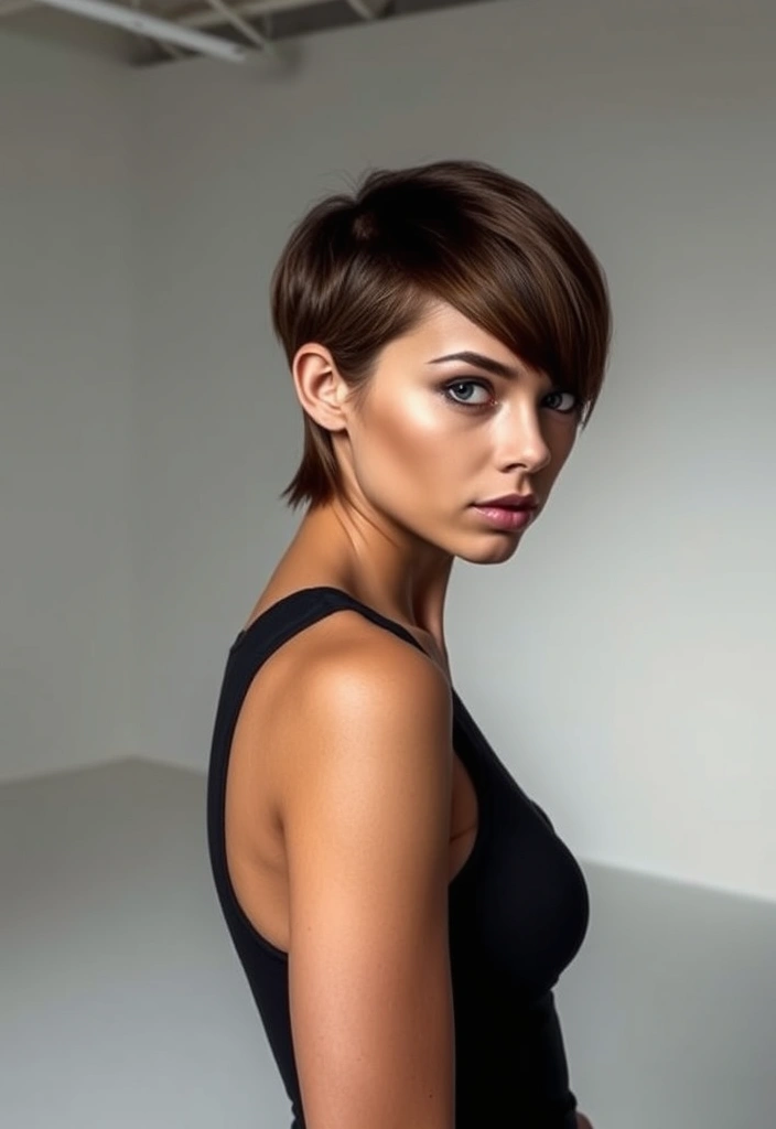 24 Whimsical Long Pixie Bob Ideas That Will Transform Your Look! - 6. Edgy Asymmetrical Long Pixie Bob