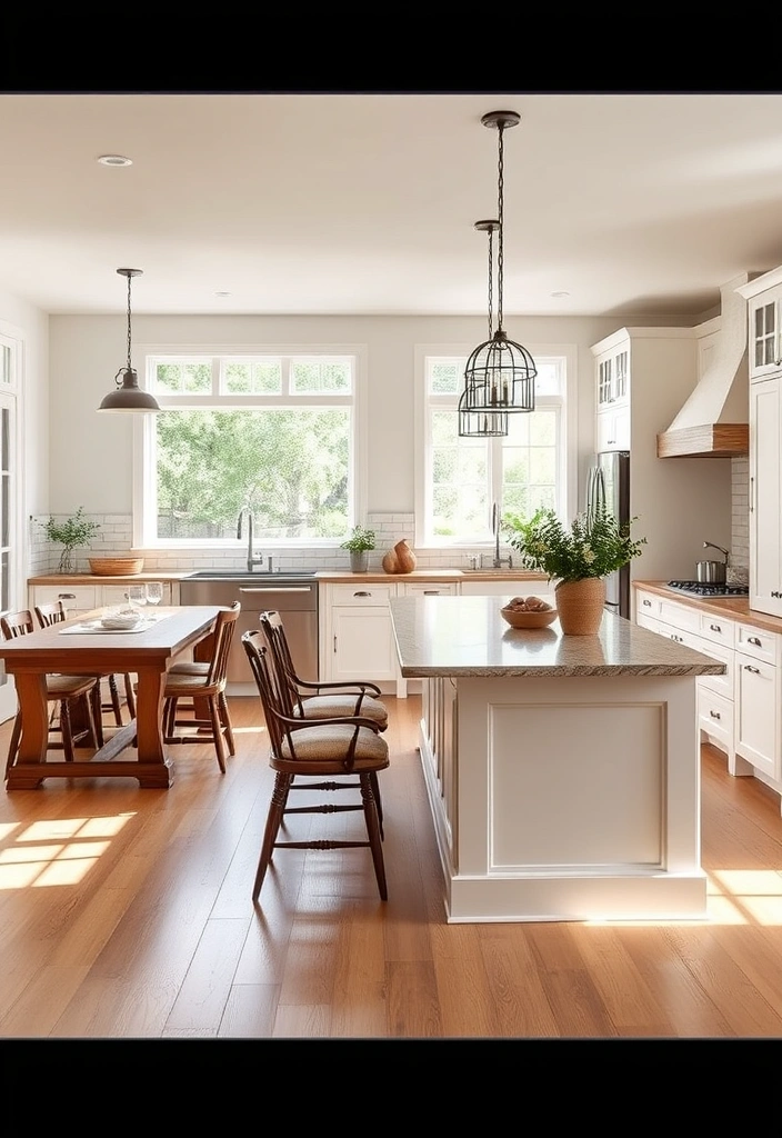 28 Modern Farmhouse Kitchen Ideas That'll Make You Want to Redecorate Immediately! - 4. Open Concept Layouts