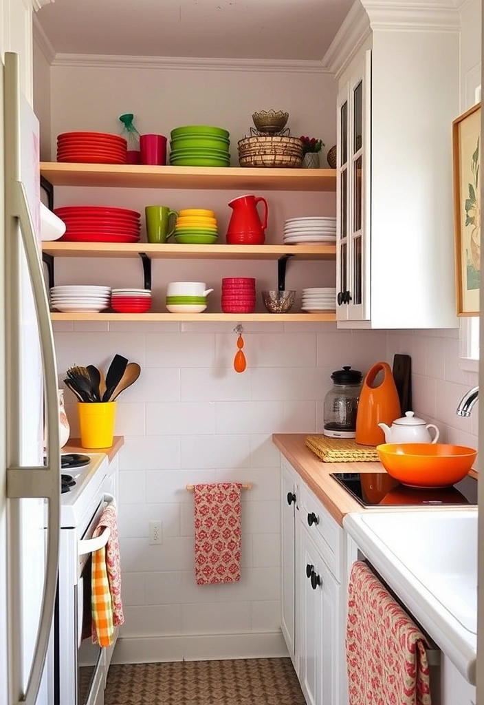 20 Clever Small Kitchen Ideas That Will Maximize Your Space Like Never Before! - 17. Colorful Accents