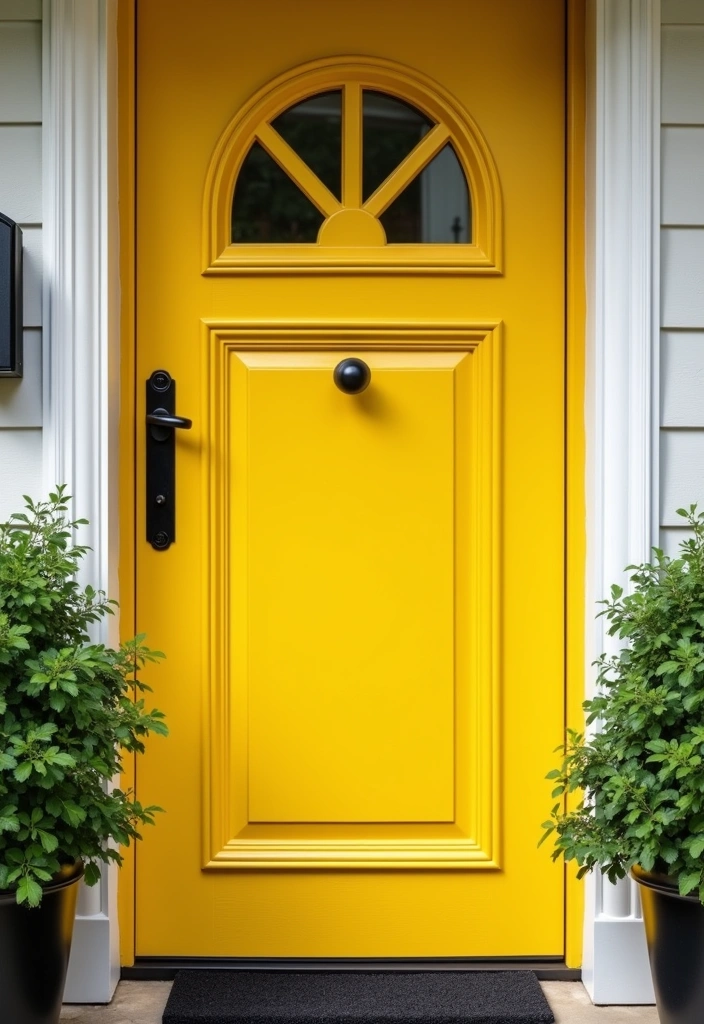 22 Front Door Ideas That Will Make Your Neighbors Jealous (You Won't Believe #12!) - 1. Bold Colors to Brighten Your Entry