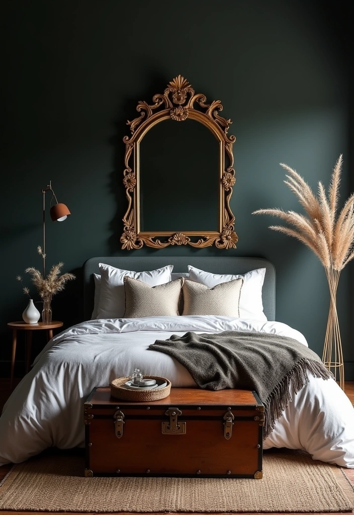 24 Unique Dark Boho Bedroom Inspirations That Will Transform Your Space! - 7. Vintage Accents