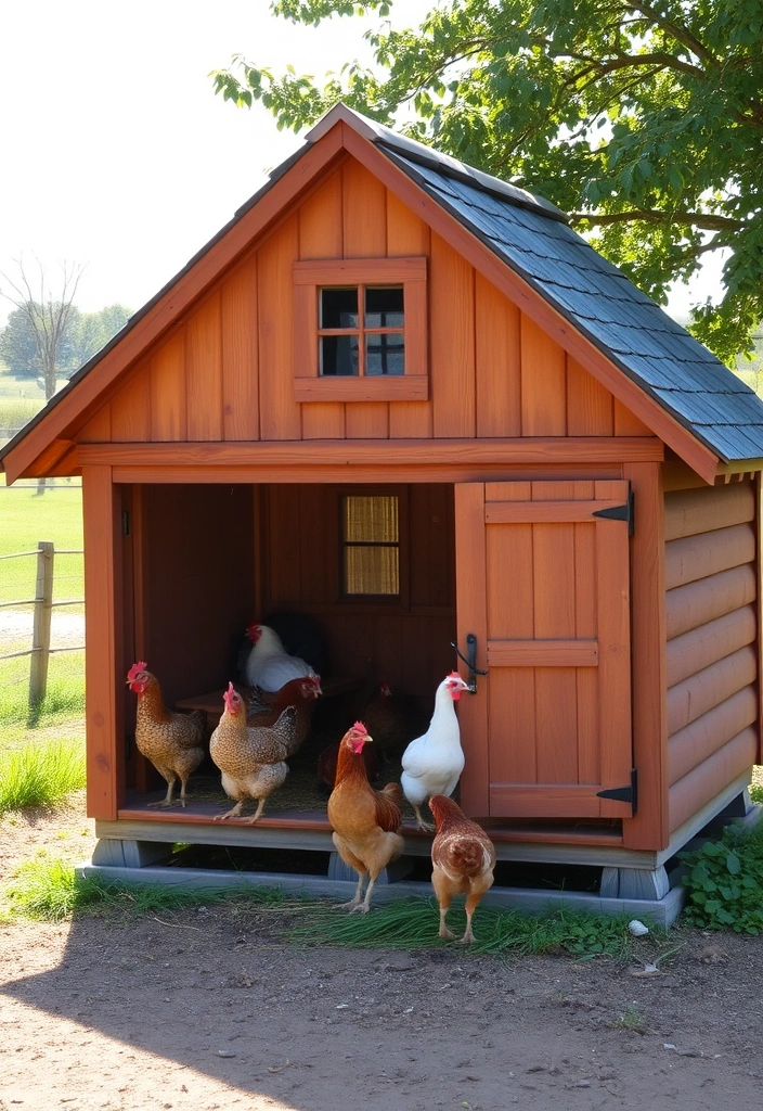 21 Eggcellent Inside Chicken Coop Designs for the Feathery Bunch - 10. The Farmhouse Coop