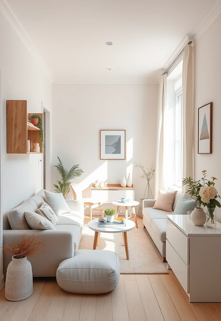 28 Genius Small Apartment Ideas to Maximize Space and Style - 6. Choose Light Colors