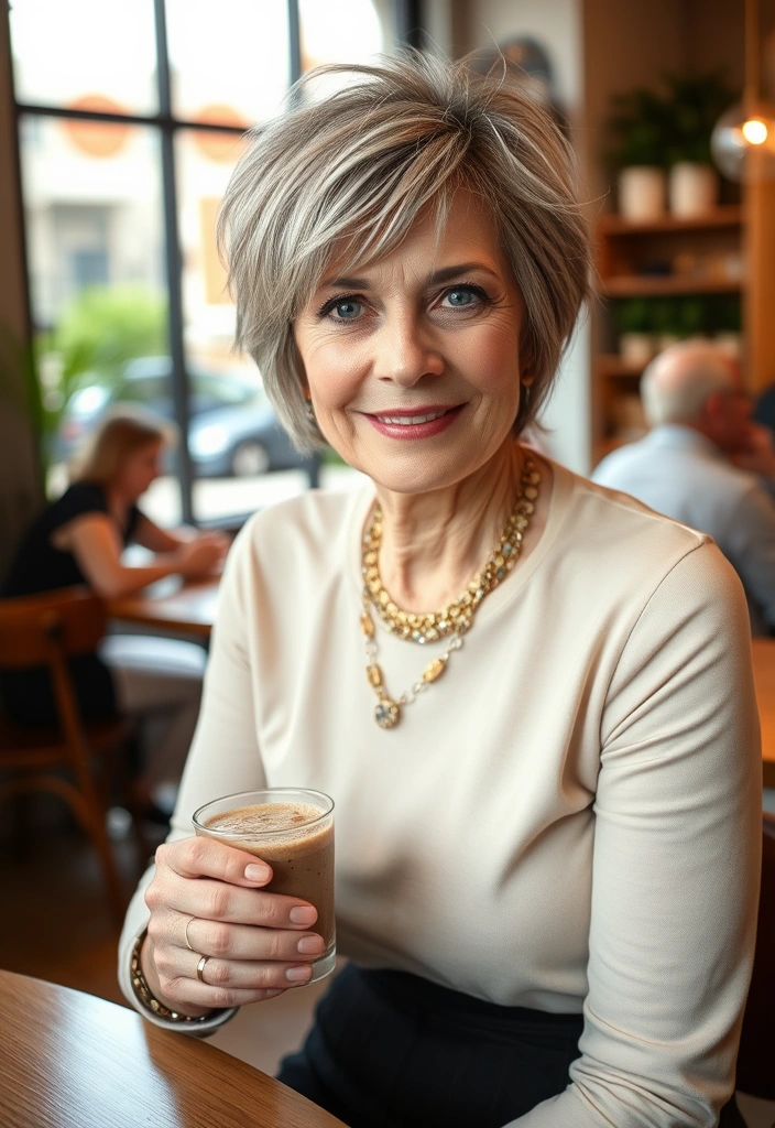 25 Classy Short Hairstyles for Women Over 50 That'll Make You Look Fabulous! - 7. Short Shag