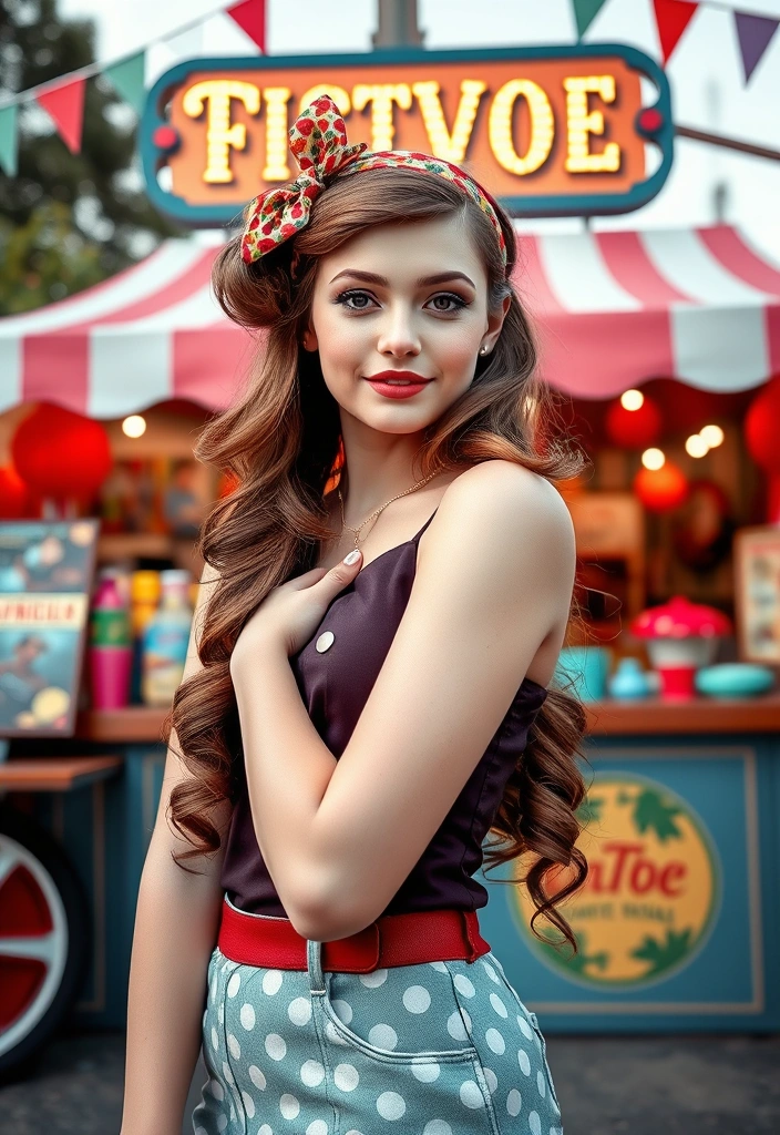 20 Sassy Hairstyles for Coachella That Will Turn Heads (You Won't Believe #12!) - 10. Vintage Pin-Up Waves