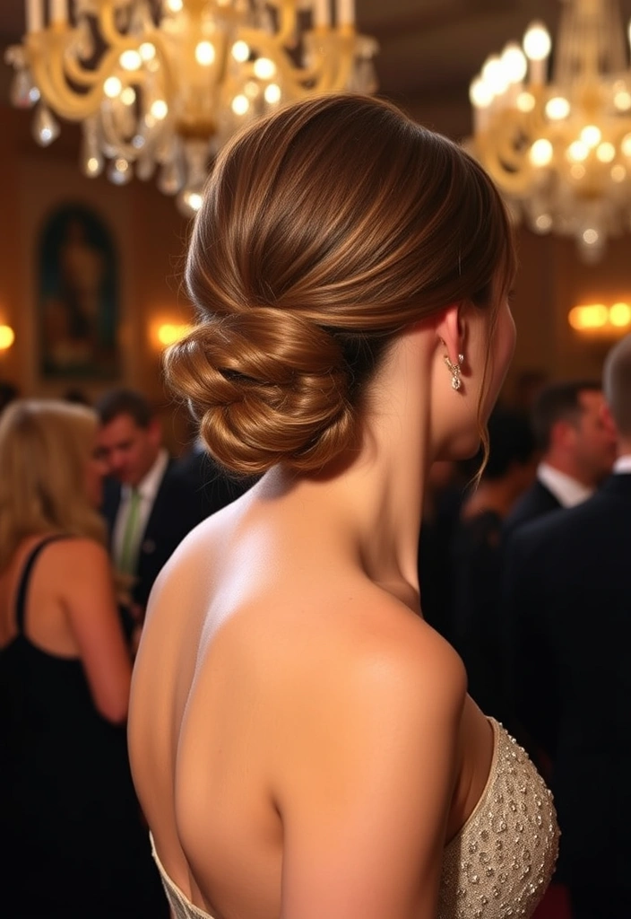 22 Stunning Short Hair Updos for Every Occasion (You Won't Believe #10!) - 9. Elegant Low Bun