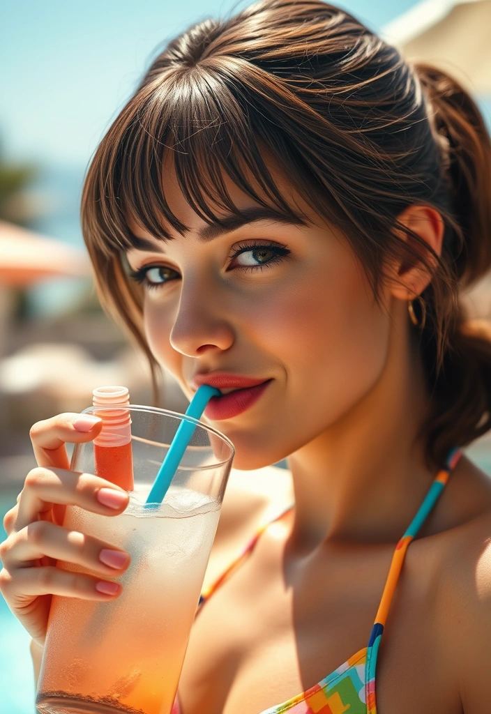 15 Splashy Pool Hairstyles to Stay Cool This Summer! - 14. Playful Fringe