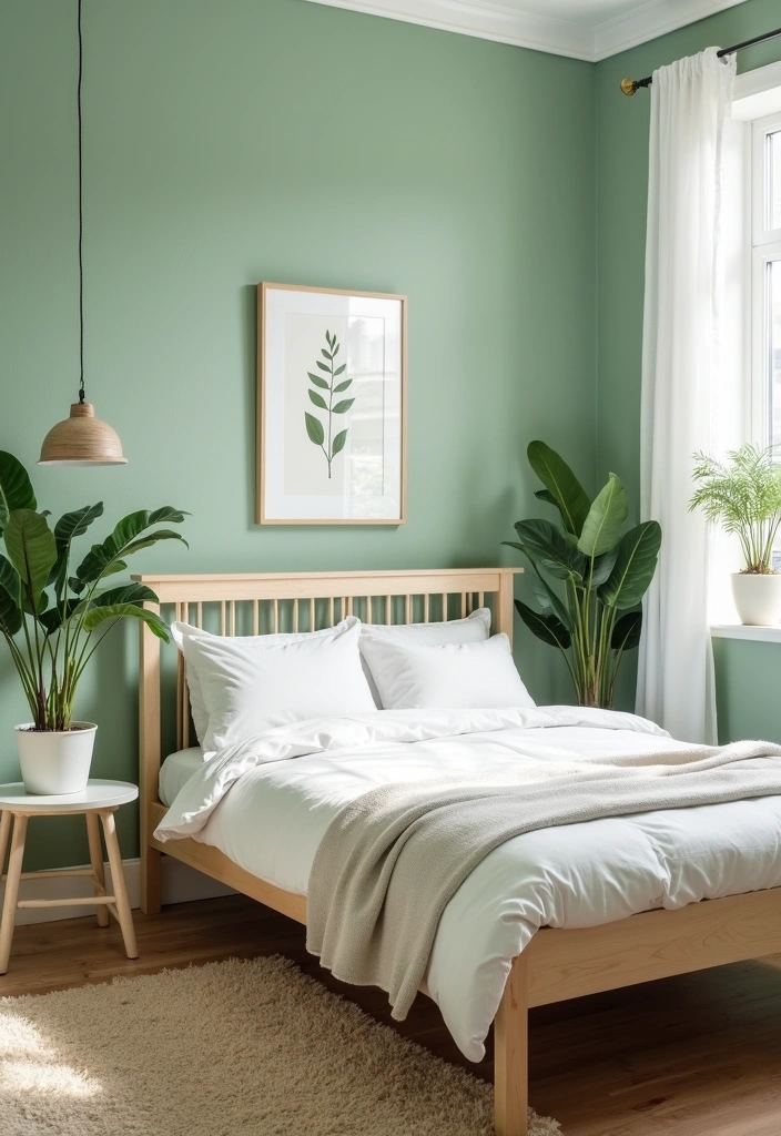 28 Best Paint Colors for Small Bedrooms That'll Make Your Space Feel Bigger! - 5. Mint Green