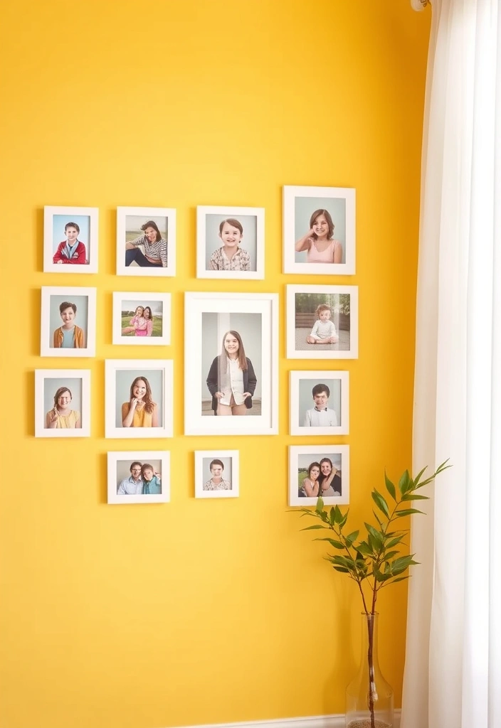 21 Inspiring Photo Wall Ideas That Will Transform Your Space! - 20. The Light and Bright