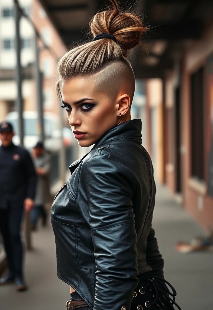 22 Stunning Short Hair Updos for Every Occasion (You Won't Believe #10!) - 22. The Edgy Undercut Updo