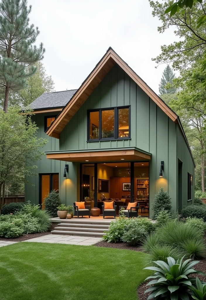 28 Best Paint Colors for a Modern House Exterior That Will Turn Heads! - 3. Soft Sage Green