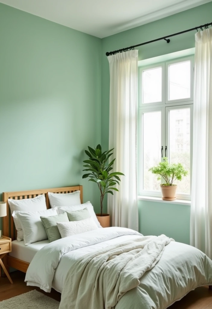 20 Serene Blues for Bedrooms That Will Transform Your Space into a Tranquil Oasis! - 5. Serene Seafoam Green