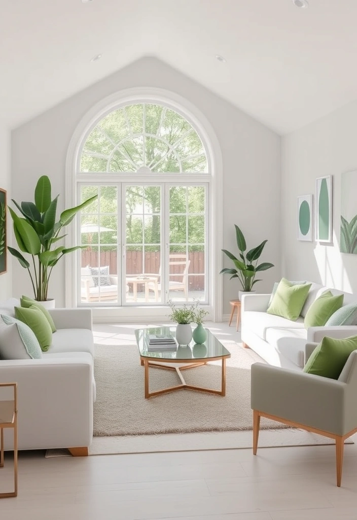 27 Sage Green Living Room Ideas That'll Make You Fall in Love with Your Space! - 2. Sage Meets White