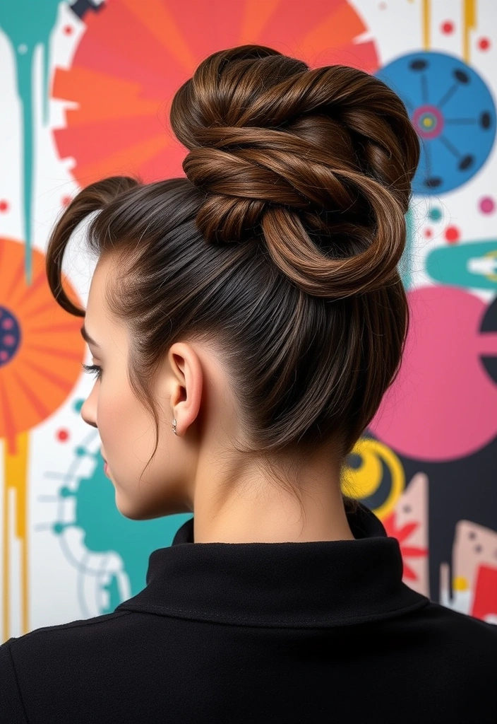 30 Stunning Bun Hairstyles That’ll Make You the Star of Every Event! - 14. Artistic Bun