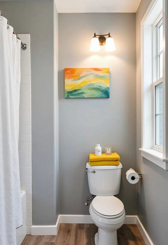 24 Best Paint Colors for a Small Bathroom That'll Make It Feel Spacious! - 3. Soft Gray