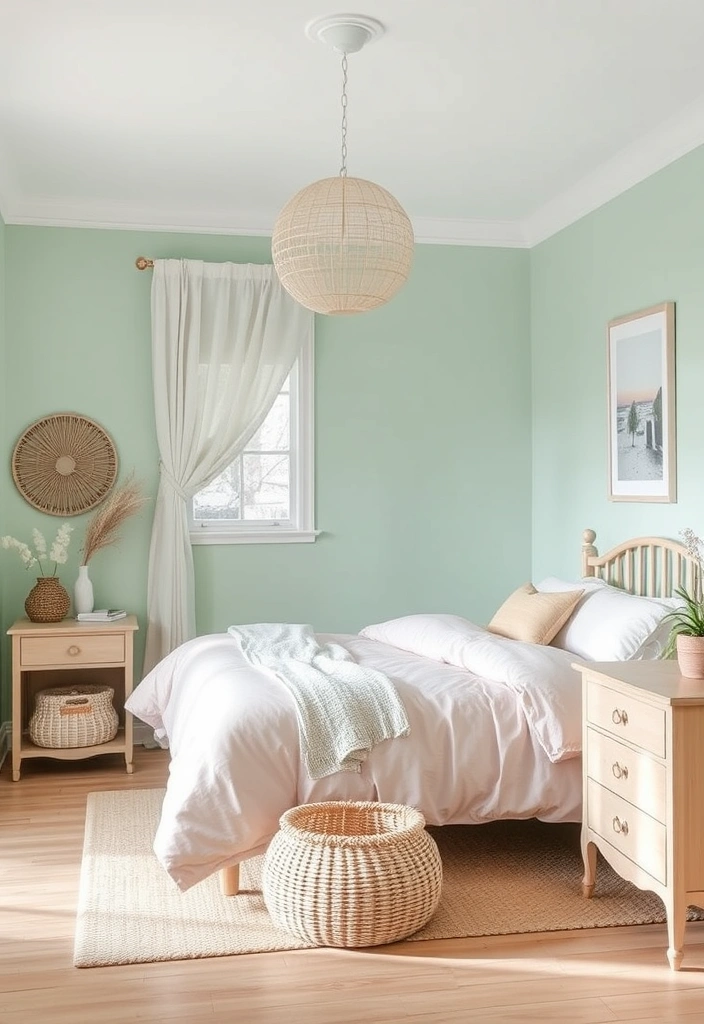 23 Modern Coastal Bedroom Ideas That'll Make You Feel Like You're on Vacation Every Day! - 2. Soft Pastels