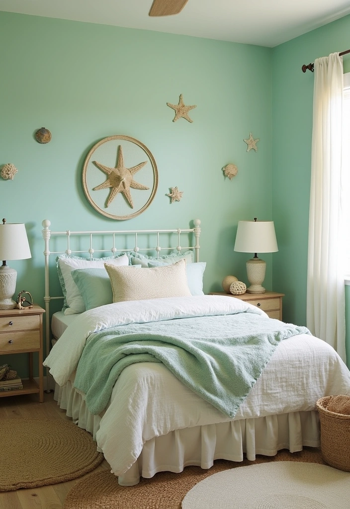 28 Best Paint Colors for Small Bedrooms That'll Make Your Space Feel Bigger! - 8. Seafoam Green