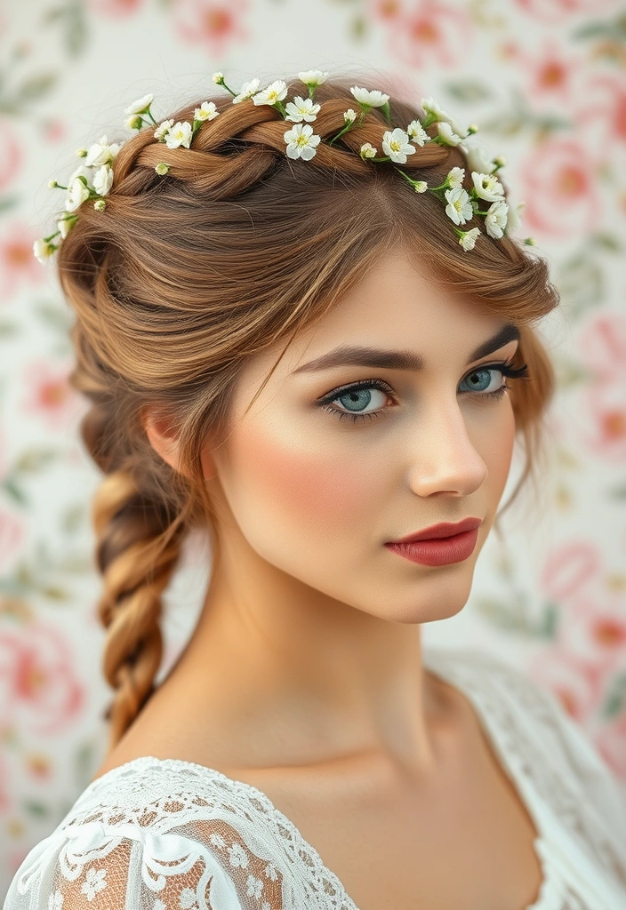 15 Unique Hairstyles for Short Hair That Will Turn Heads! - 4. Braided Crown