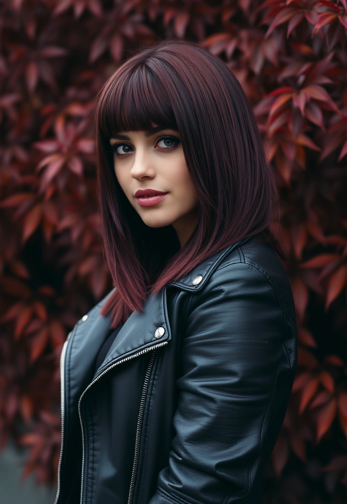 23 Stunning Fall Hair Color Ideas That Will Turn Heads This Autumn! - 5. Deep Burgundy