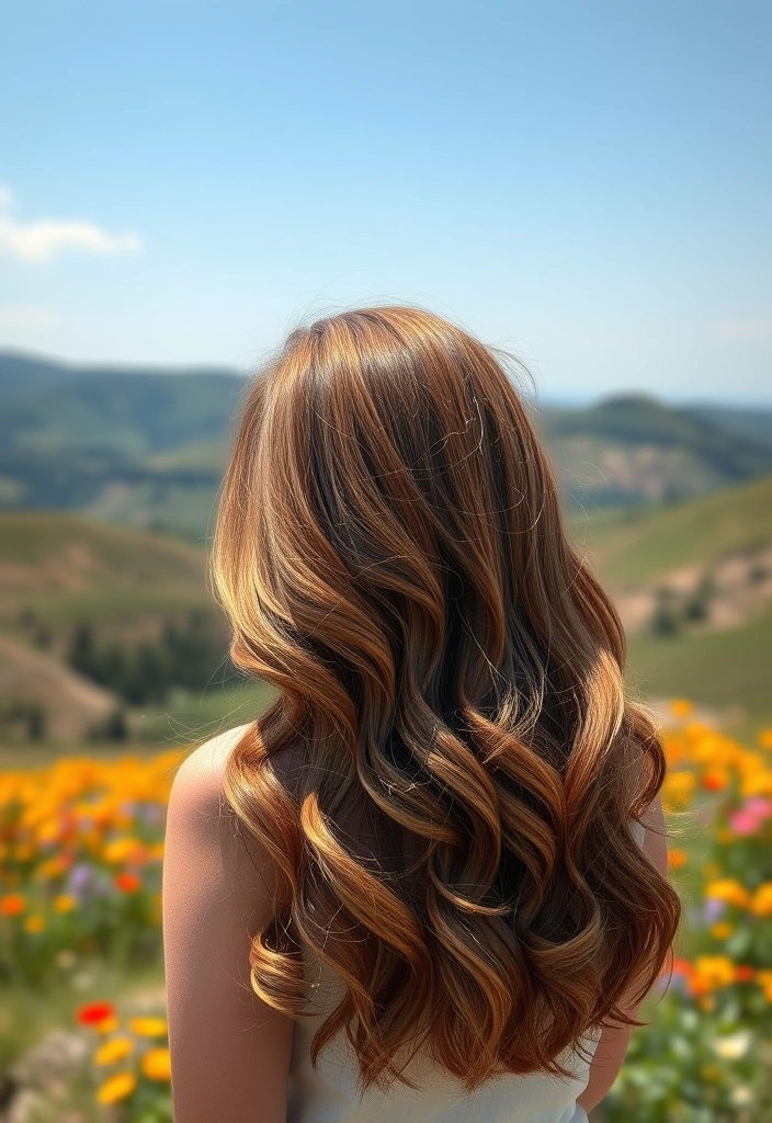 15 Stunning Caramel Highlights on Brown Hair That Will Make Heads Turn! - 10. Caramel Highlights on Long Hair